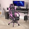 Flash Furniture Purple LeatherSoft Gaming Chair with Skater Wheels CH-00288-PR-RLB-GG - alternate 7